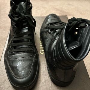 Gucci gg embossed high top men’s sneakers size 11 used